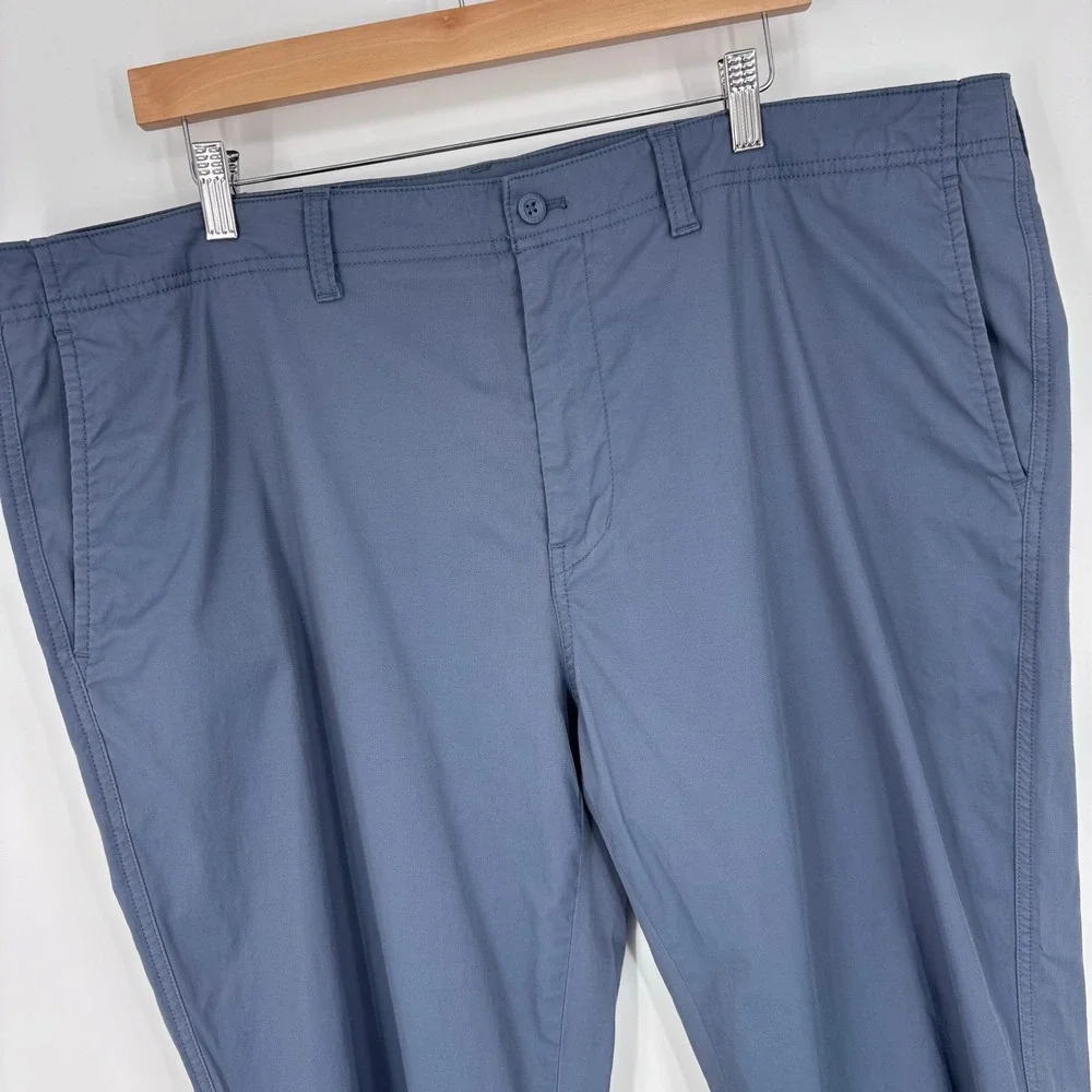 Duck Head Harbor Performance Chino Pants Mens 42x29 (Tag 42x30) Blue Stretch